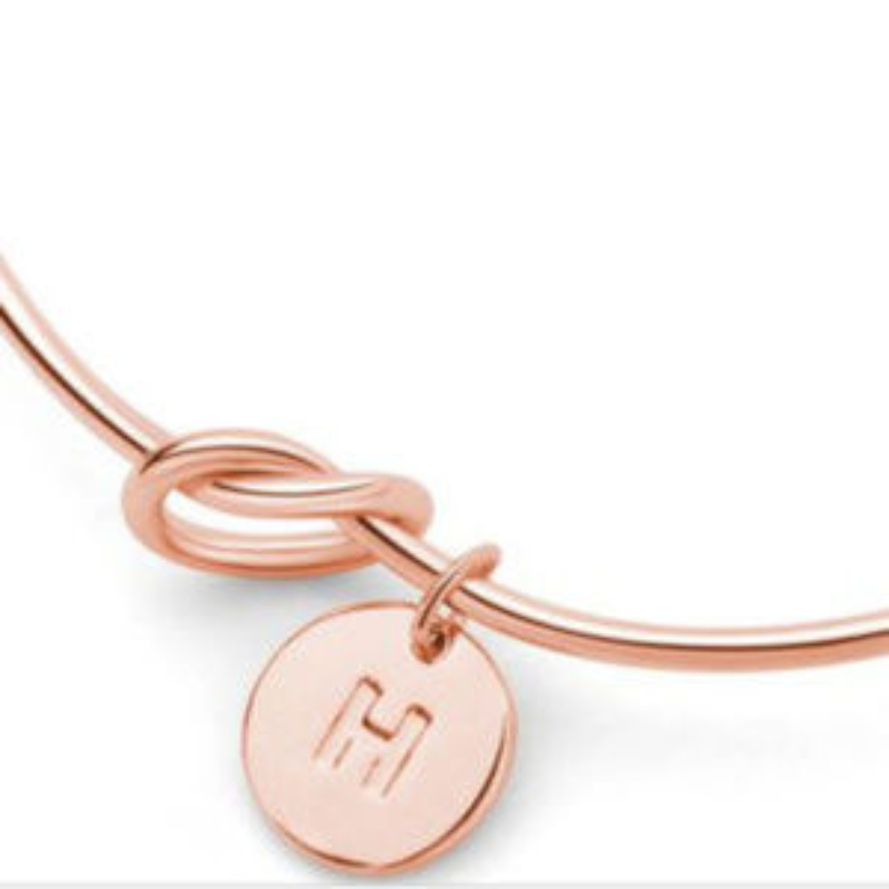 Initial Bracelet - Rose Gold (Letter H)